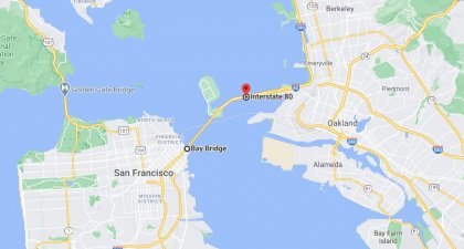 [01-17-2021] San Francisco, CA - Accidente de varios vehículos en el Puente de la Bahía mata a un hombre
