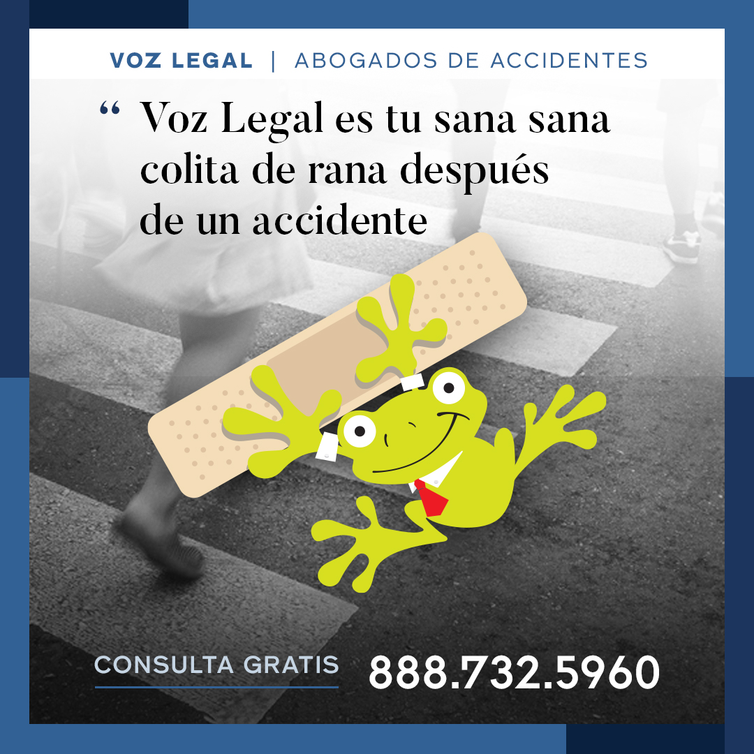 Voz Legal es tu sana sana colita de rana despues de un accidente - Accidente de peatón