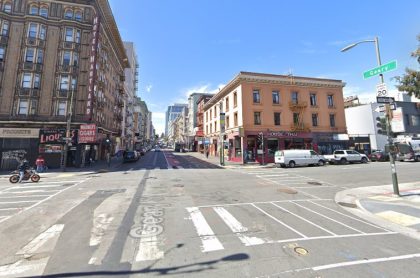 02-19-2023-Scooter-Rider-Injured-in-Hit-and-Run-Crash-on-Geary-Boulevard-420x278