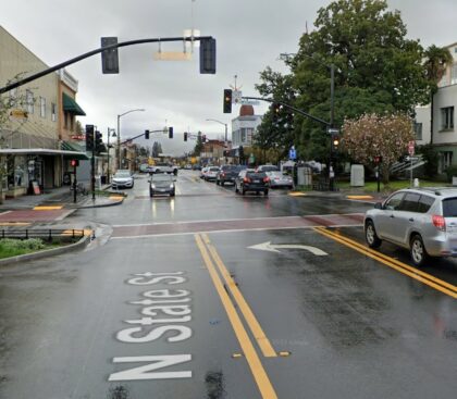 06-01-2023-Male-Passenger-Injured-After-MTA-Bus-Collides-with-Pickup-Truck-in-Downtown-Ukiah-420x367